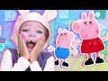 Peppa Pig Finger Family | Finger Family Fun House | WigglePop