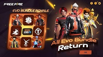 All Evo Bundle Return Free Fire 🥳💥| Cobra Bundle Return | LoL Emote Return 2025| Free Fire New Event