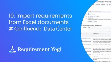 Import your requirements from Excel - Requirement Yogi Data Center