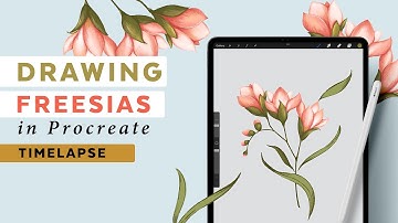 Drawing Freesia Florals in Procreate - Episode 2