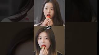 The Difference Between Wony Eating Strawberry Vs. Gaeul