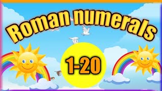Roman numerals in English voice  1-20 || learning Video