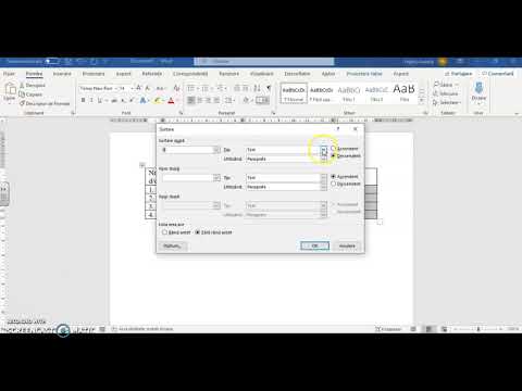 Video: Cum Se Face Un Tabel în Word