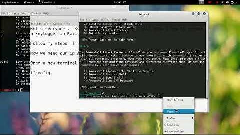 create keylogger with kali