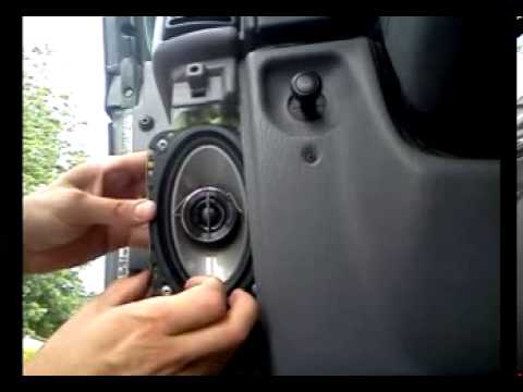 jeep tj front speaker installation - YouTube