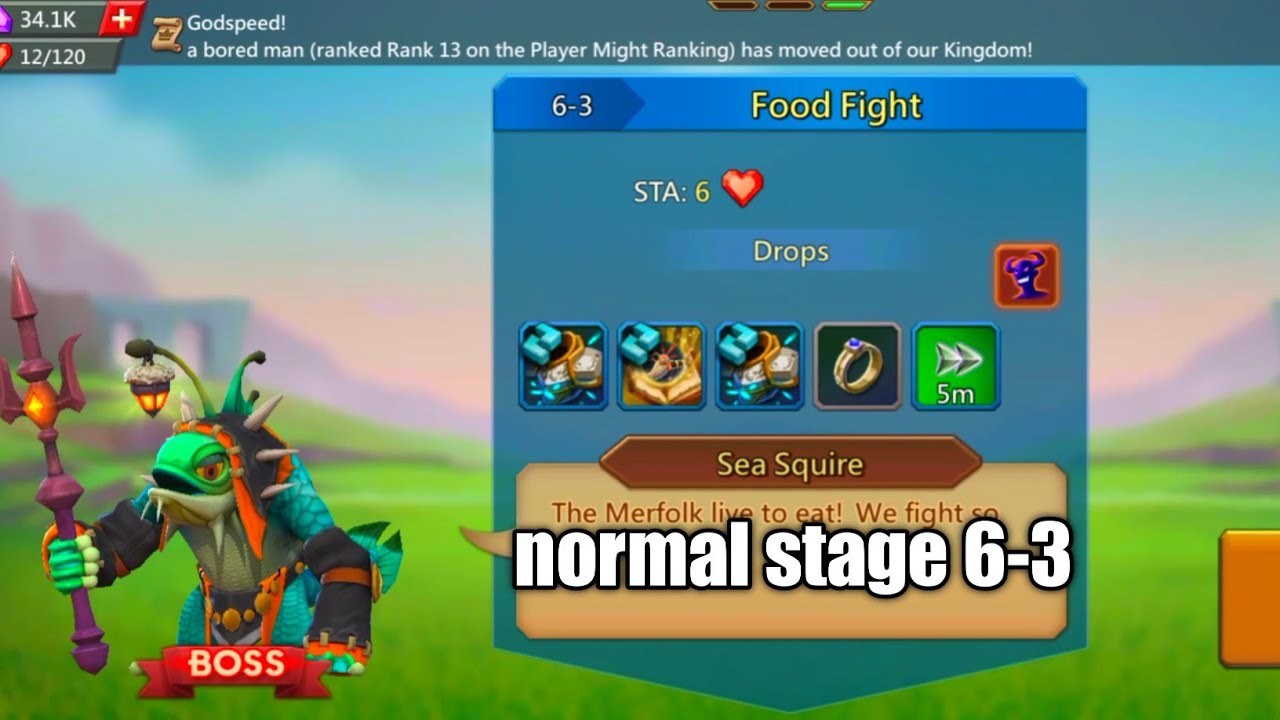 lords mobile normal stage 6-3 normal stage 6-3