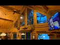 Amish Log Cabin on Massachusetts Lake, Elvie Visits Homeowner