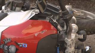 Motorcyclist Crashes Though East Asheville Home
