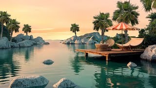 Tropical Serenity Escape: Hammock, Ocean Breeze & Bossa Nova Guitar in a Peaceful Lagoon