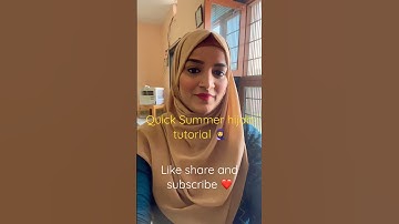 Quick hijab tutorial #summerhijab #hijabtutorial #trending #ytshorts #youtubeshorts
