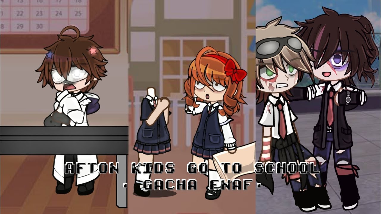 Aftons kids go to school || Gacha FNAF - YouTube