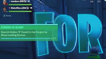 ✅ Search hidden R found in the Forged in Slurp loading screen