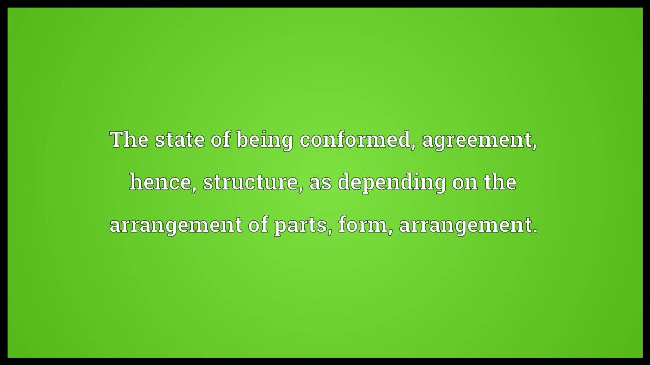 Conformation Meaning YouTube