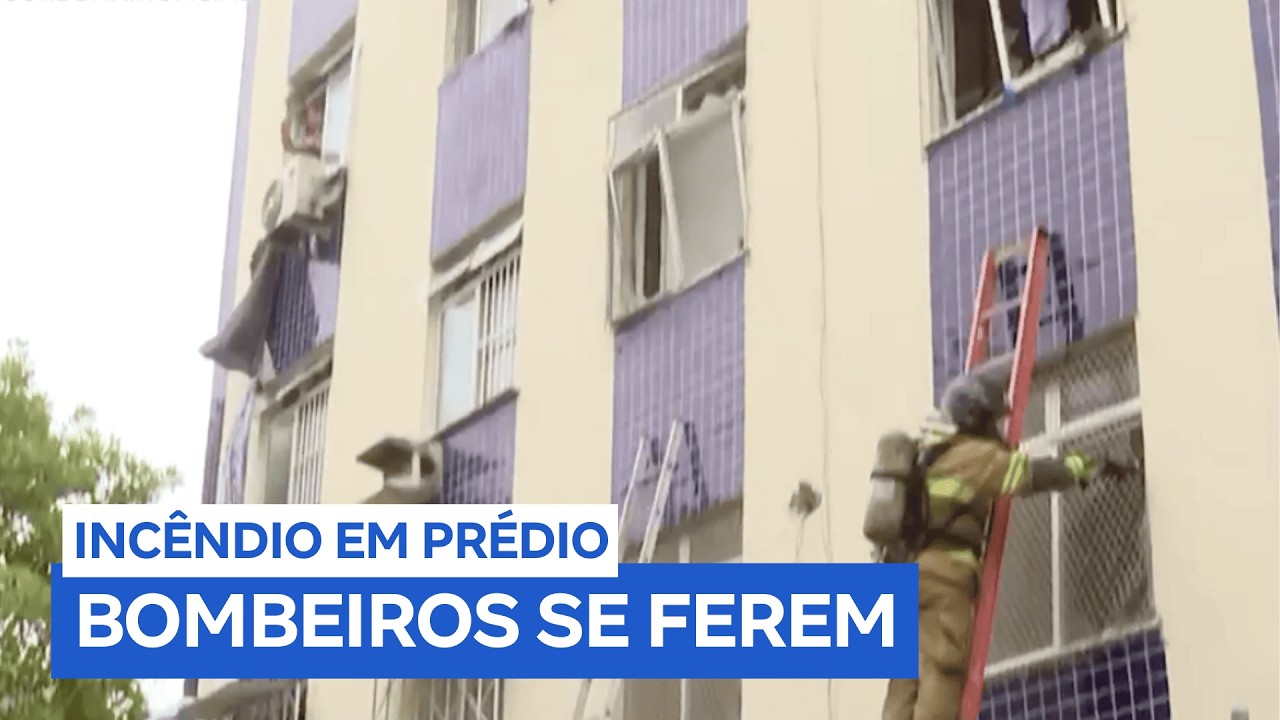 Bombeiros se ferem em incêndio no Vale dos Rios, em Salvador (SP)