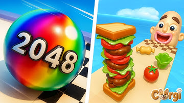 Ball Run 2048 VS Sandwich Runner - All Levels Satisfying Walkthrough Gameplay