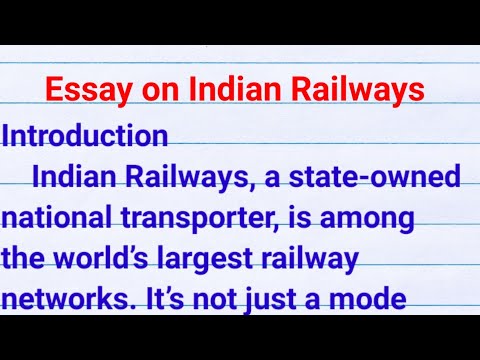 improvement in indian railways essay