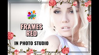 Frames Red in Photo Studio | Romantic Photo Frames | Love effects screenshot 2