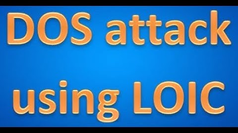 How to do DOS attack using LOIC step by step. | Online Training | www.pentesting.in