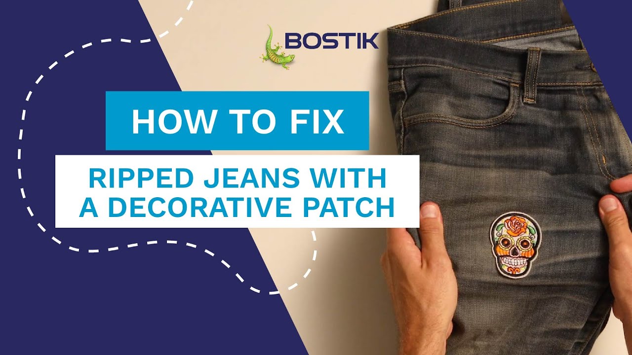 How to patch your jeans with fabric glue | Repair | Bostik Ireland ...