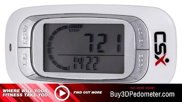 Best Pedometer for Walking, Accurate Step Counter Tracker, Calorie Counter, Miles / Km by CSX