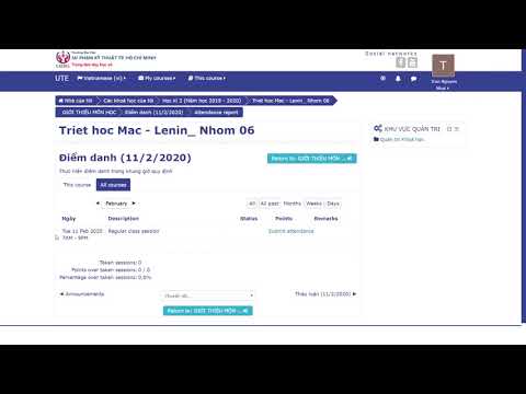 Video HƯỚNG DẪN ĐIỂM DANH TRÊN LMS - youtube