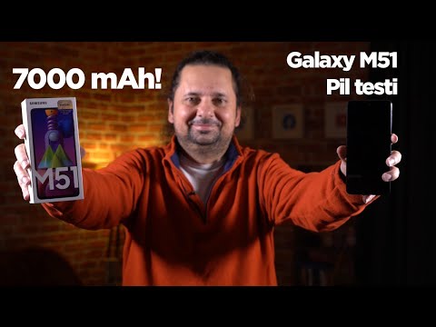 7000 mAh pilli Galaxy M51 için pil testi!