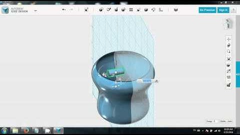 Autodesk 123D - Vase hole Tutorial - Part 1