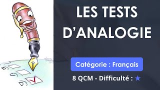 QCM de français: Les tests d'analogie (8 QUIZ - Niveau facile) - CRPE / ESPE
