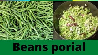 | Beans porial  recipes in Tamil | beans poriyal in tamil | பீன்ஸ் பொரியல் in Tami | beans poriyal
