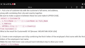 SQL for Data science Module quiz 4 coding assignment answers    #answers #assignment #coursera