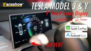 Upgraded 2024 9' Display for Tesla Model 3 & Y with Carplay & Front Air Flow | Review & Installation by Myong | Camera to Freedom 540 views 1 month ago 6 minutes, 19 seconds