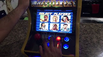 10” WWF WrestleFest Mini Arcade Machine loaded with Hyperspin and 8,000 games