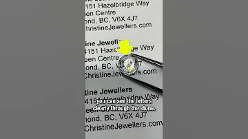 How To Determine If A Diamond Is REAL Or FAKE Using The Read Through Effect 
