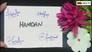 Hamdan Name Signature - Handwritten Signature Style for Hamdan Name