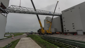Nieuwe transportbrug bij de Fuite