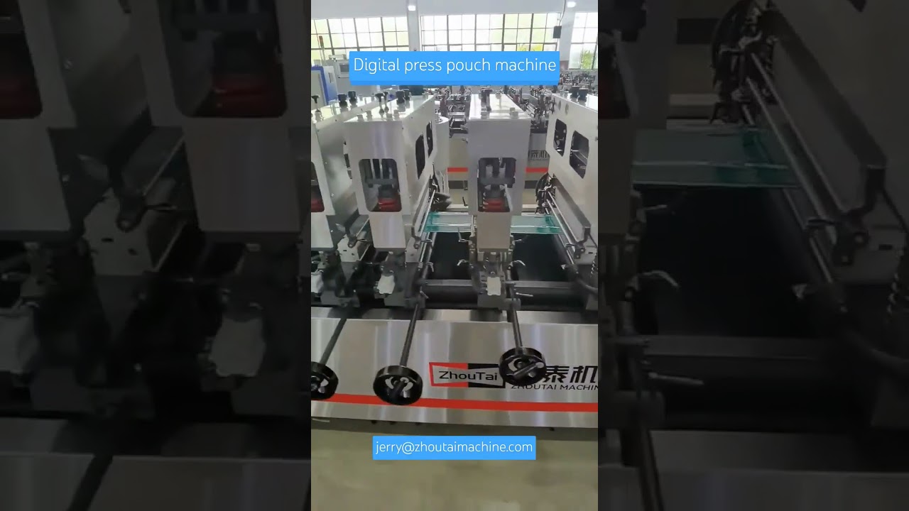 Digital press pouch making machine 