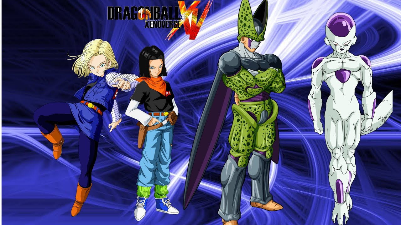 Dragon ball Xenoverse Android 17 and 18 vs Cell and Frieza - YouTube.