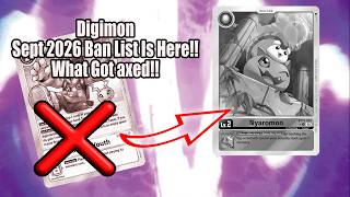 Well, let's hope this one is good! Ban List Reaction Discussion September 2026 || Digimon Card Game