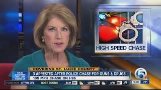 3 arrested in 105 mph chase in St. Lucie County