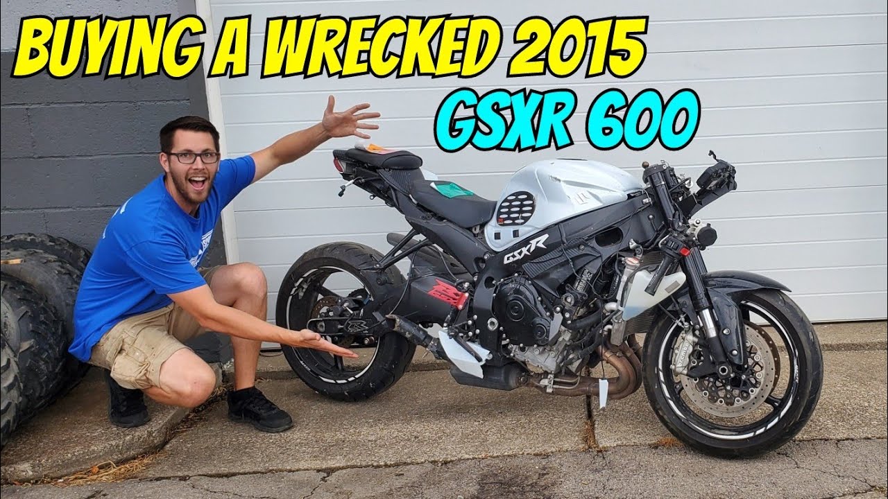 Buying a WRECKED GSXR 600 from Auction! (CLEAN TITLE!) Pt. 1 YouTube