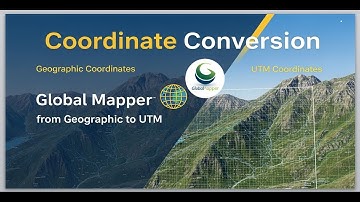 Coördinatenconversie in Global Mapper Coördinaten | Geografische naar UTM-converter
