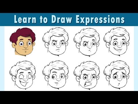 how-to-draw-cartoon-expressions-|-basic-cartoon-expression-|-same-face-different-expressions