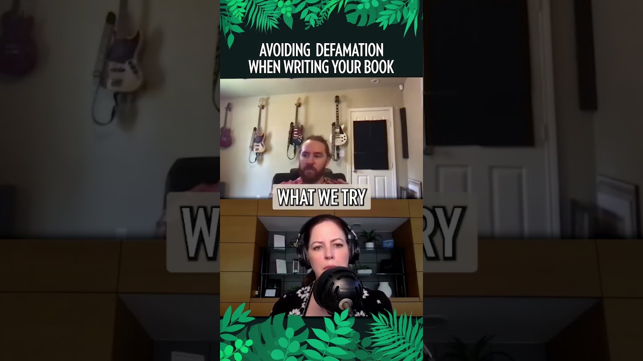 How to avoid defemation when writing a nonfiction book! 