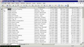 الخاصية Subdatasheets Access 2003