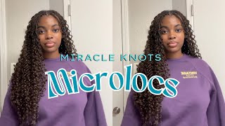 ♡ miracle knots on SHORT microlocs