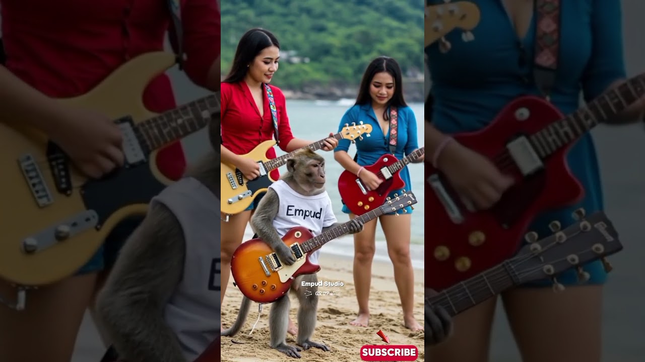 Viral Monyet Main Gitar Versi Dangdut koplo 