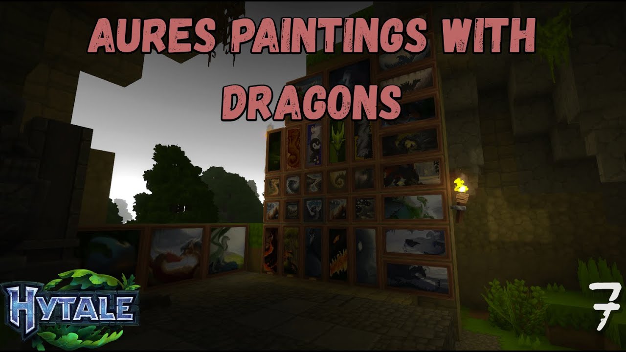 Hytale Mod Showcase: Aures Paintings With Dragons