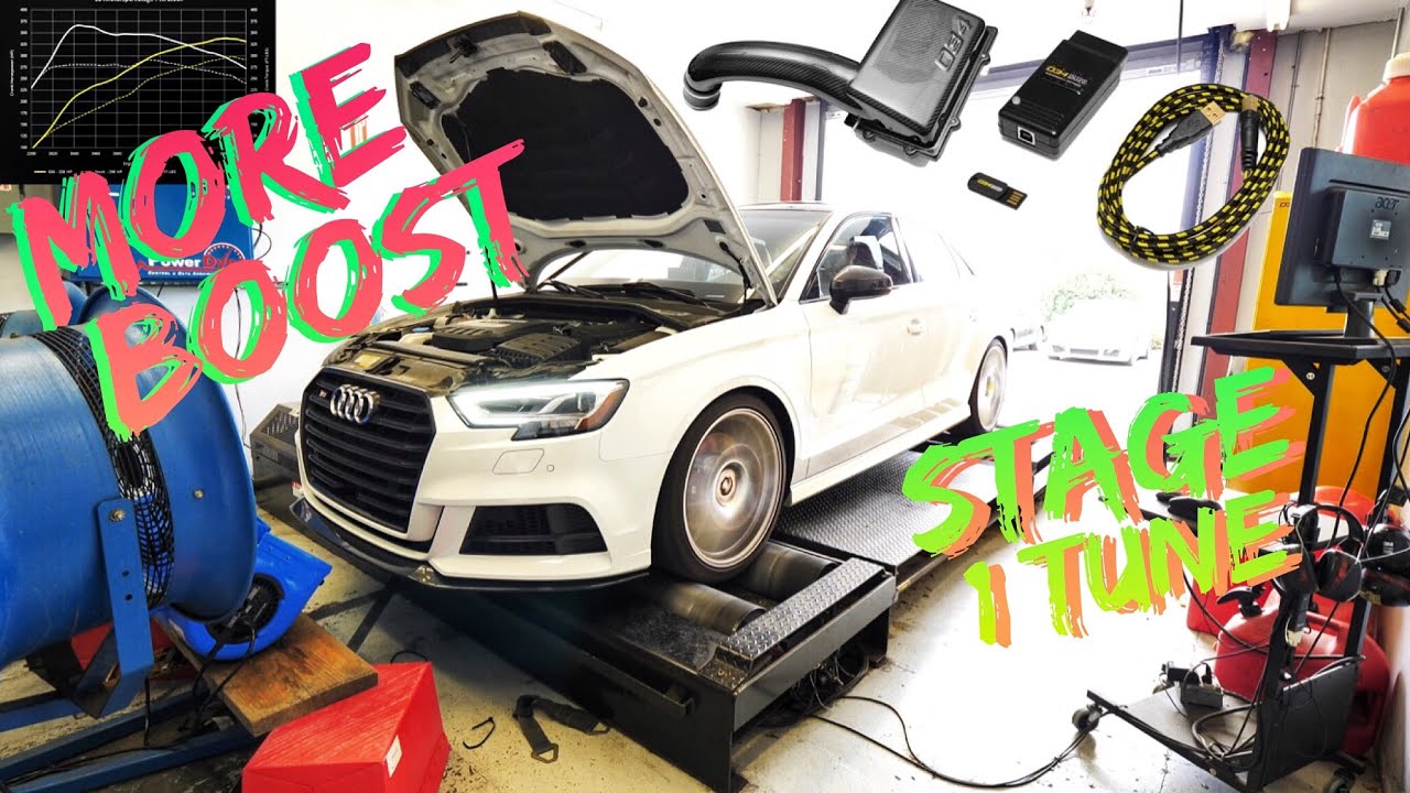 STAGE 1 AUDI S3 Install and Dyno numbers