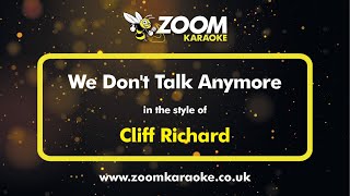 Cliff Richard  We Dont Talk Anymore  Karaoke Version From Zoom Karaoke