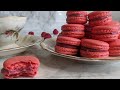 Raspberry Macarons with Raspberry and White Chocolate Ganache